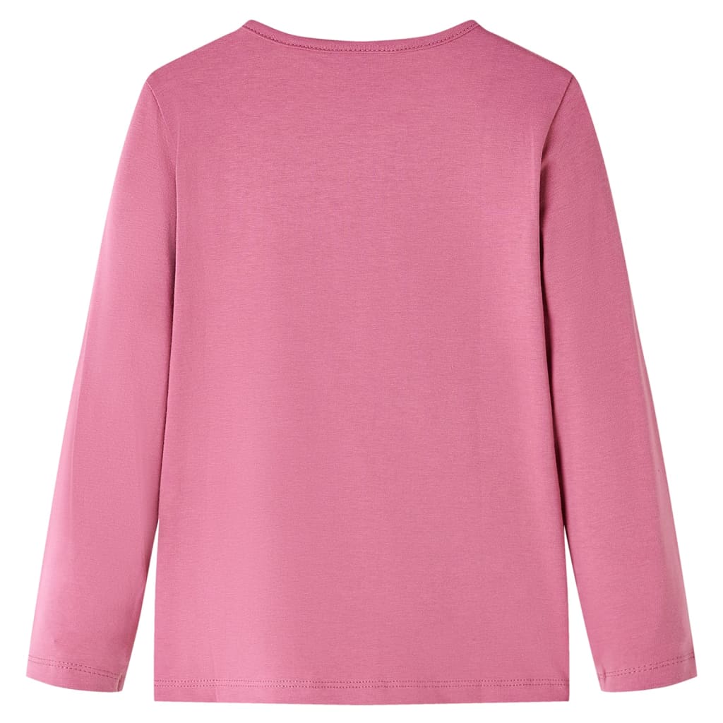 T-shirt à manches longues pour enfant taille 92 - rose, 92 (1 5-2 ans) - number 2.