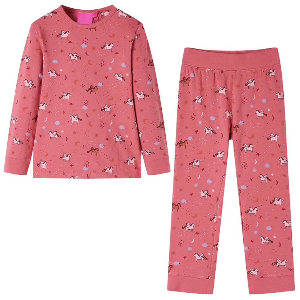 Pyjama pour enfant taille 92 vieux rose - 92 (1 5-2 ans) - number 1.
