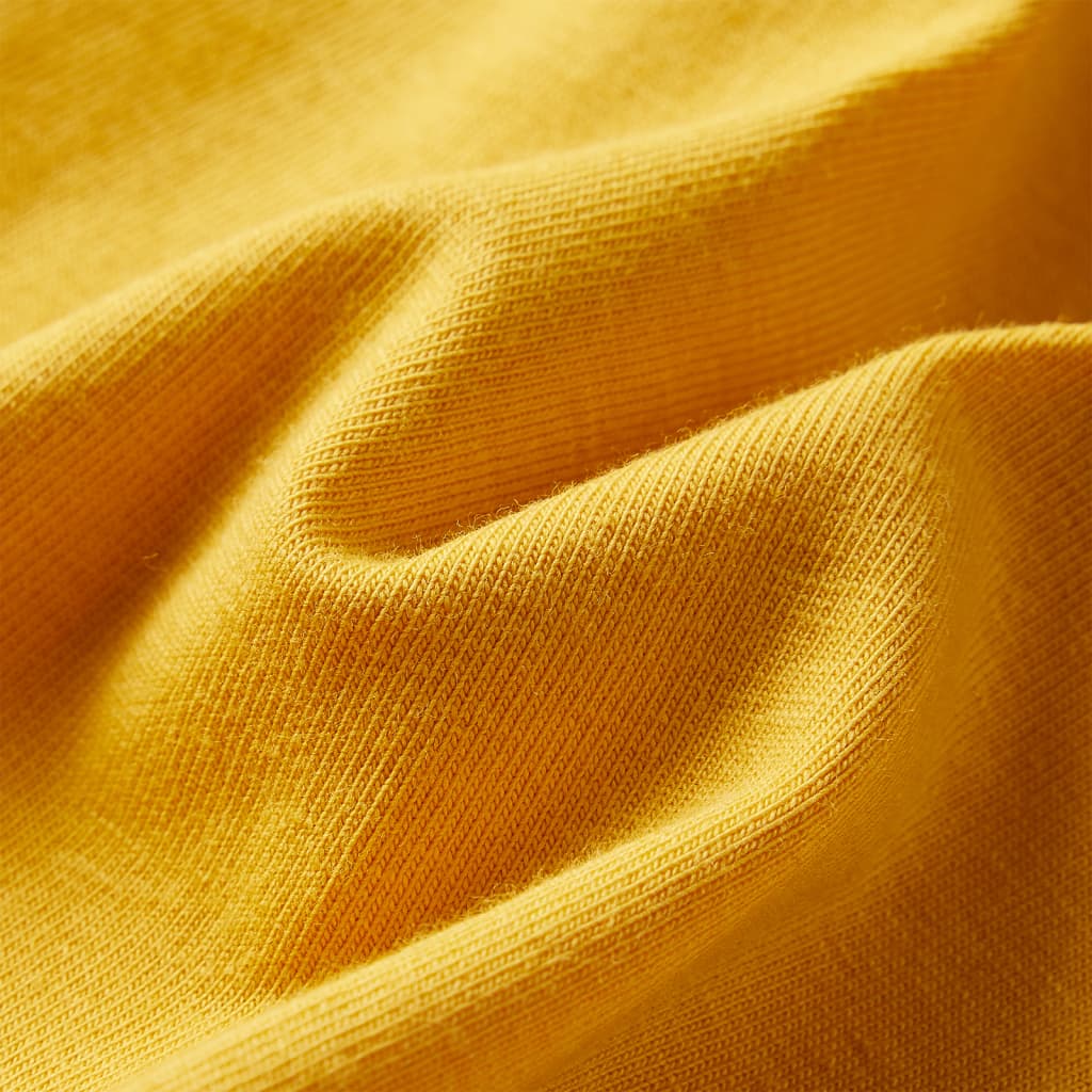 T-shirt manches longues pour enfant taille 92 jaune ocre - ocre, 92 (1 5-2 ans) - number 7.