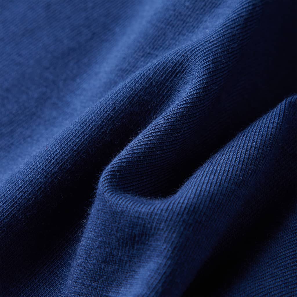 T-shirt manches longues pour enfant taille 92 - bleu marine, 92 (1 5-2 ans) - number 7.