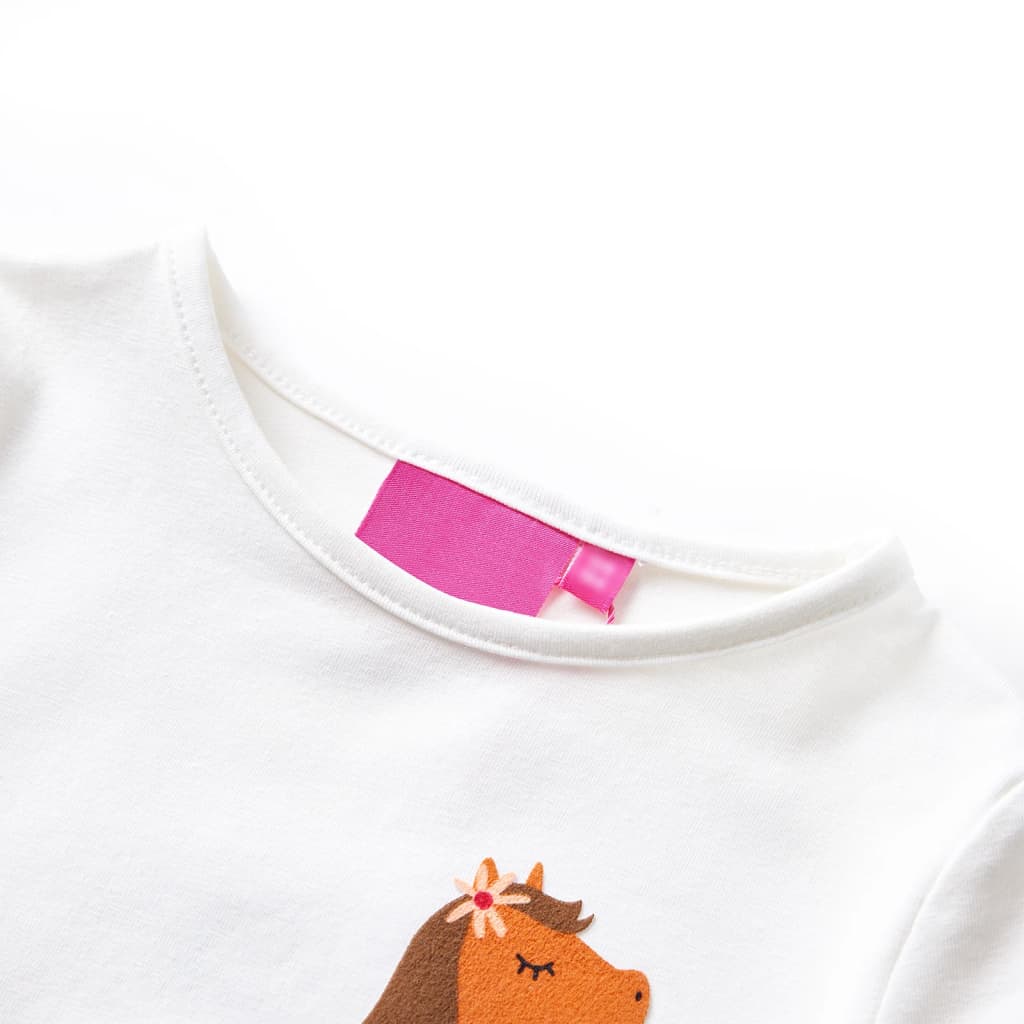 T-shirt manches longues pour enfant taille 92 écru - naturel, 92 (1 5-2 ans) - number 3.