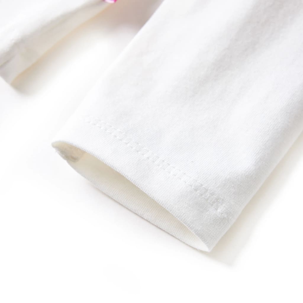 T-shirt manches longues pour enfant taille 92 écru - naturel, 92 (1 5-2 ans) - number 6.