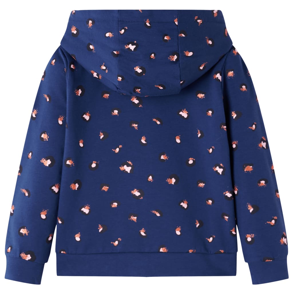 Sweat à capuche pour enfant taille 92 bleu marine - 92 (1 5-2 ans) - number 2.