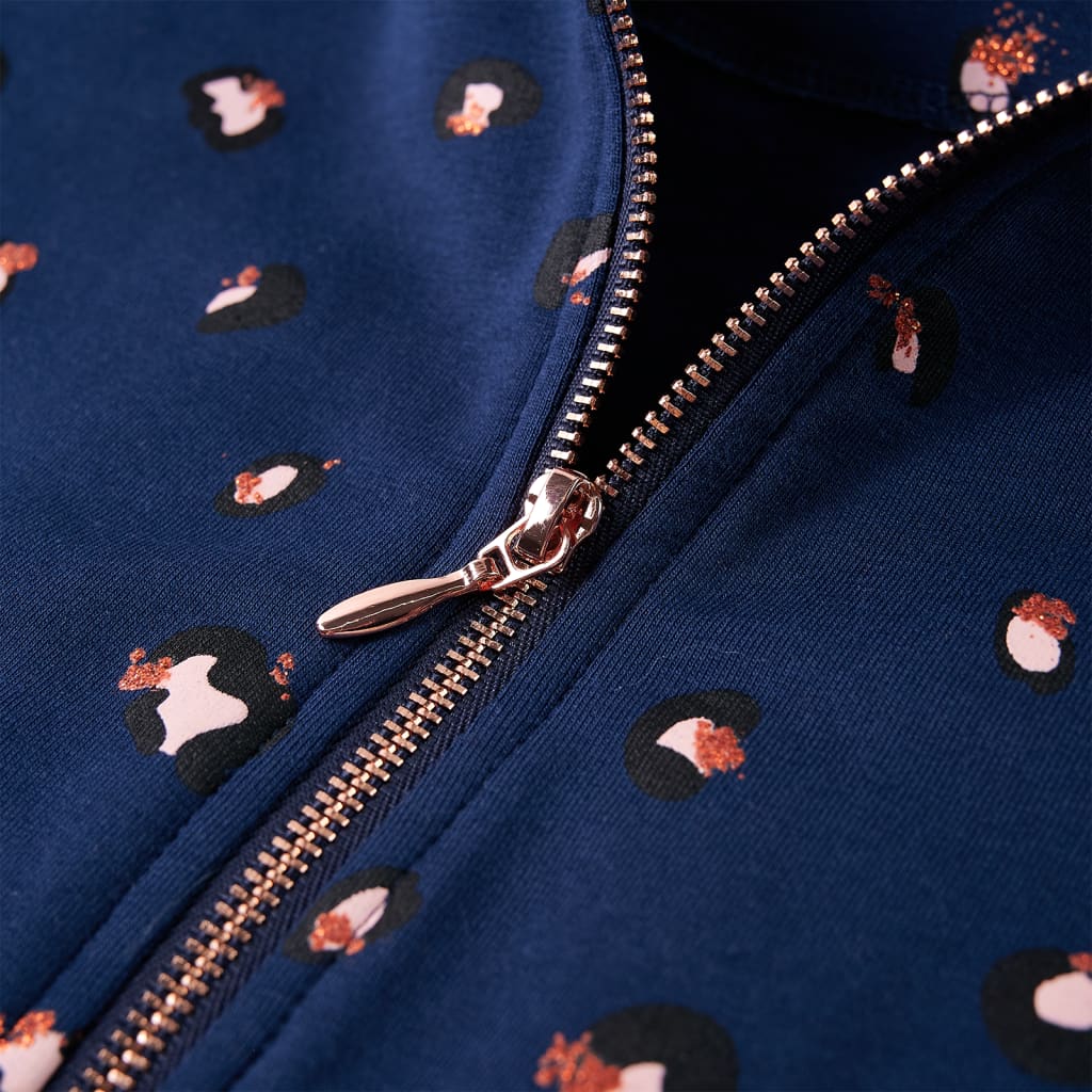 Sweat à capuche pour enfant taille 92 bleu marine - 92 (1 5-2 ans) - number 4.