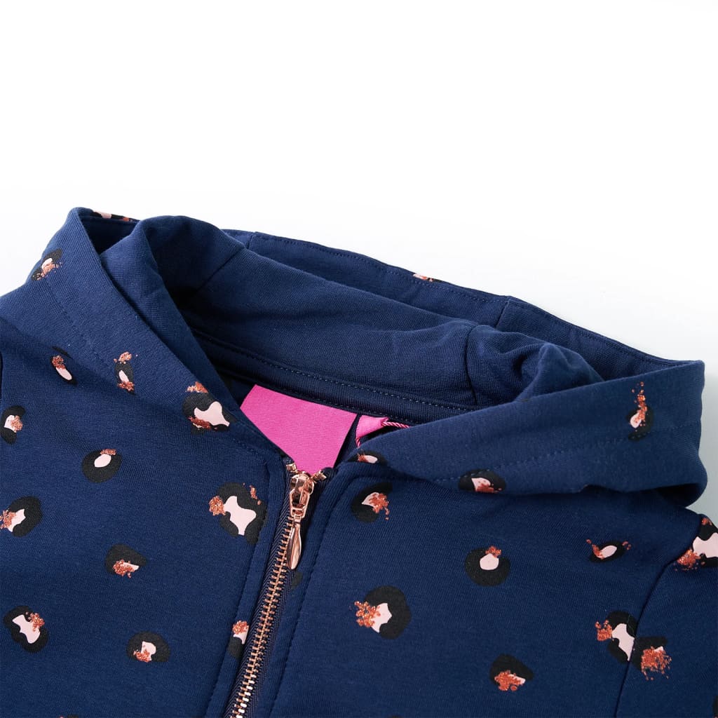 Sweat à capuche pour enfant taille 92 bleu marine - 92 (1 5-2 ans) - number 3.