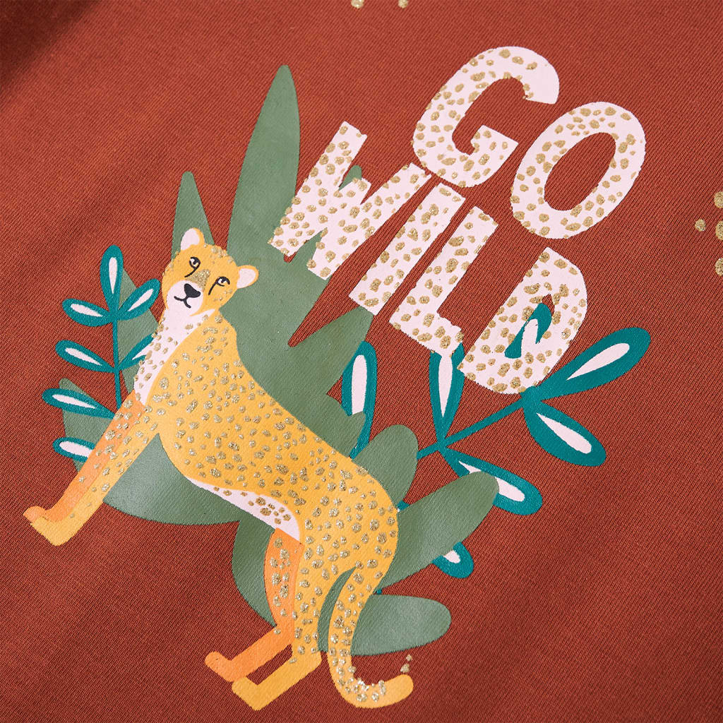 T-shirt à manches longues pour enfant taille 92 - couleur cognac, 92 (1 5-2 ans) - number 4.