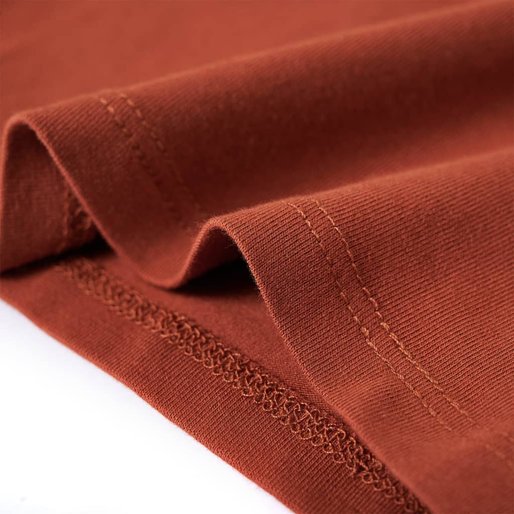 T-shirt à manches longues pour enfant taille 92 - couleur cognac, 92 (1 5-2 ans) - number 6.