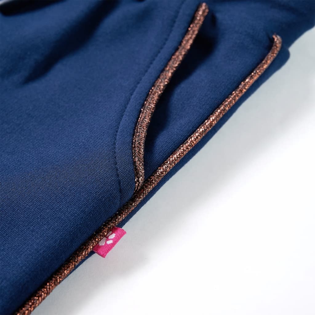 Pantalon pour enfant taille 92 avec lacets bleu marine - 92 (1 5-2 ans) - number 5.