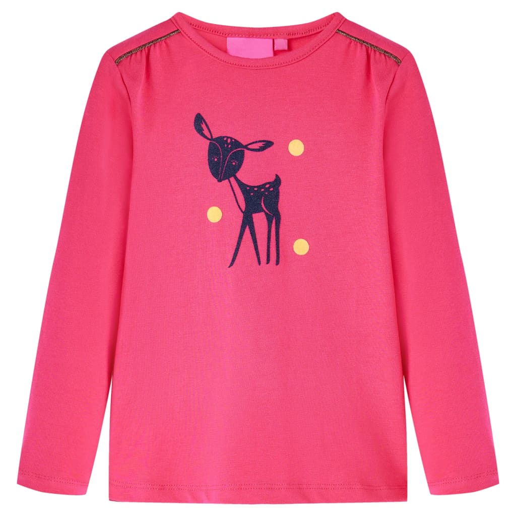 T-shirt à manches longues pour enfant taille 92 rose - cognac, 104 (3-4 ans) - number 1.
