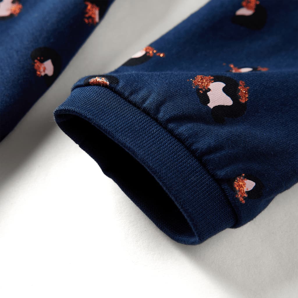 Robe à manches longues pour enfant taille 92 bleu marine - 92 (1 5-2 ans) - number 5.