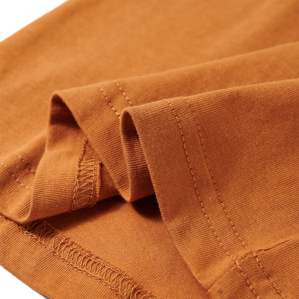 T-shirt manches longues pour enfant taille 92 jaune ocre - 92 (1 5-2 ans) - number 6.