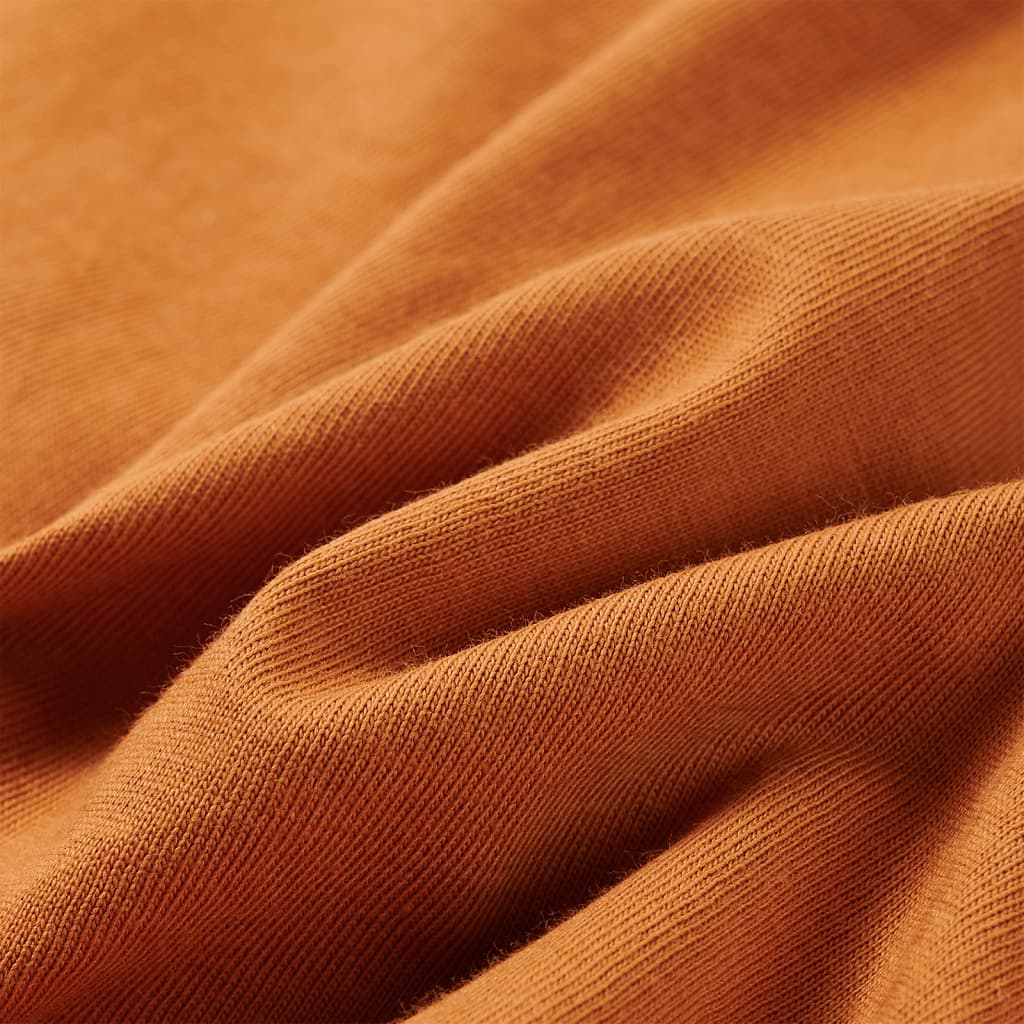 T-shirt manches longues pour enfant taille 92 jaune ocre - 92 (1 5-2 ans) - number 7.