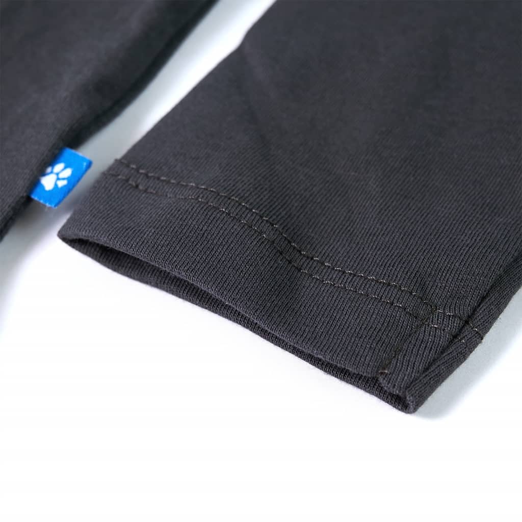 T-shirt manches longues pour enfant taille 92 gris anthracite - 92 (1 5-2 ans) - number 5.