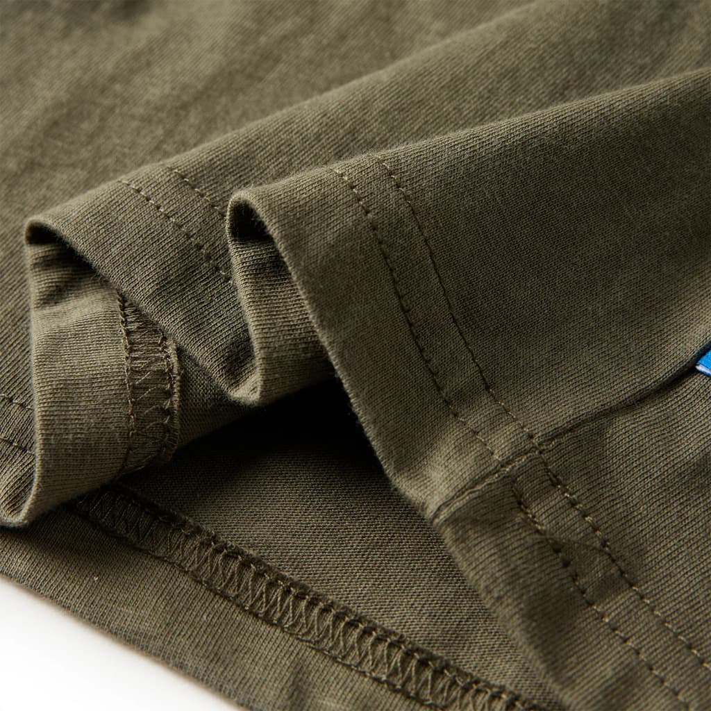 T-shirt manches longues pour enfant taille 92 kaki - 92 (1 5-2 ans) - number 6.