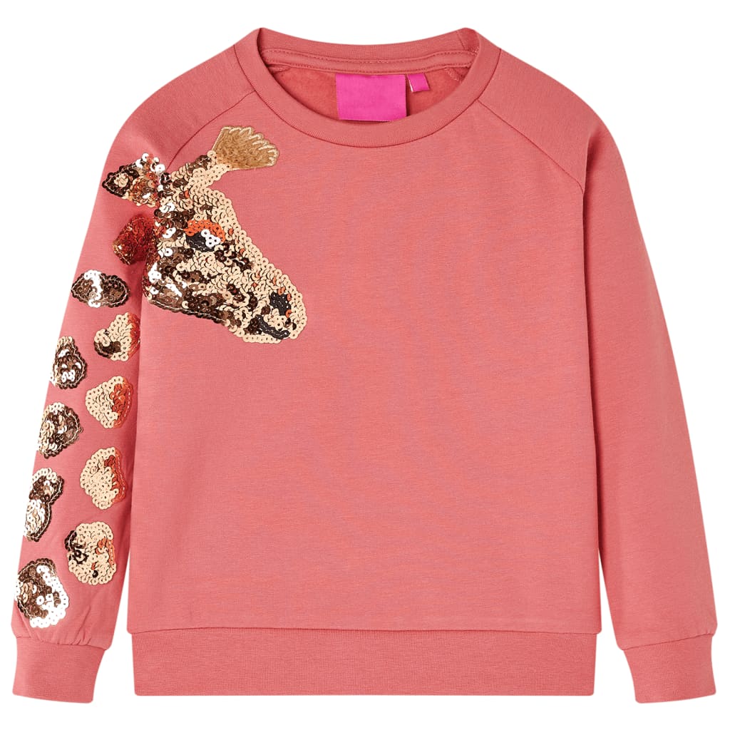 Sweat-shirt pour enfant taille 92 vieux rose - rose clair, 92 (1 5-2 ans) - number 1.