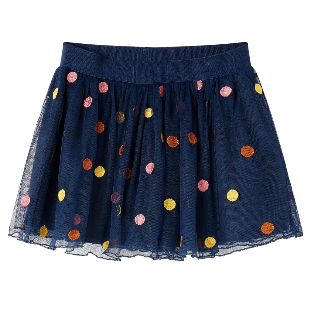 Jupe taille 92 tulle pois bleu marine - 92 (1 5-2 ans) - number 1.