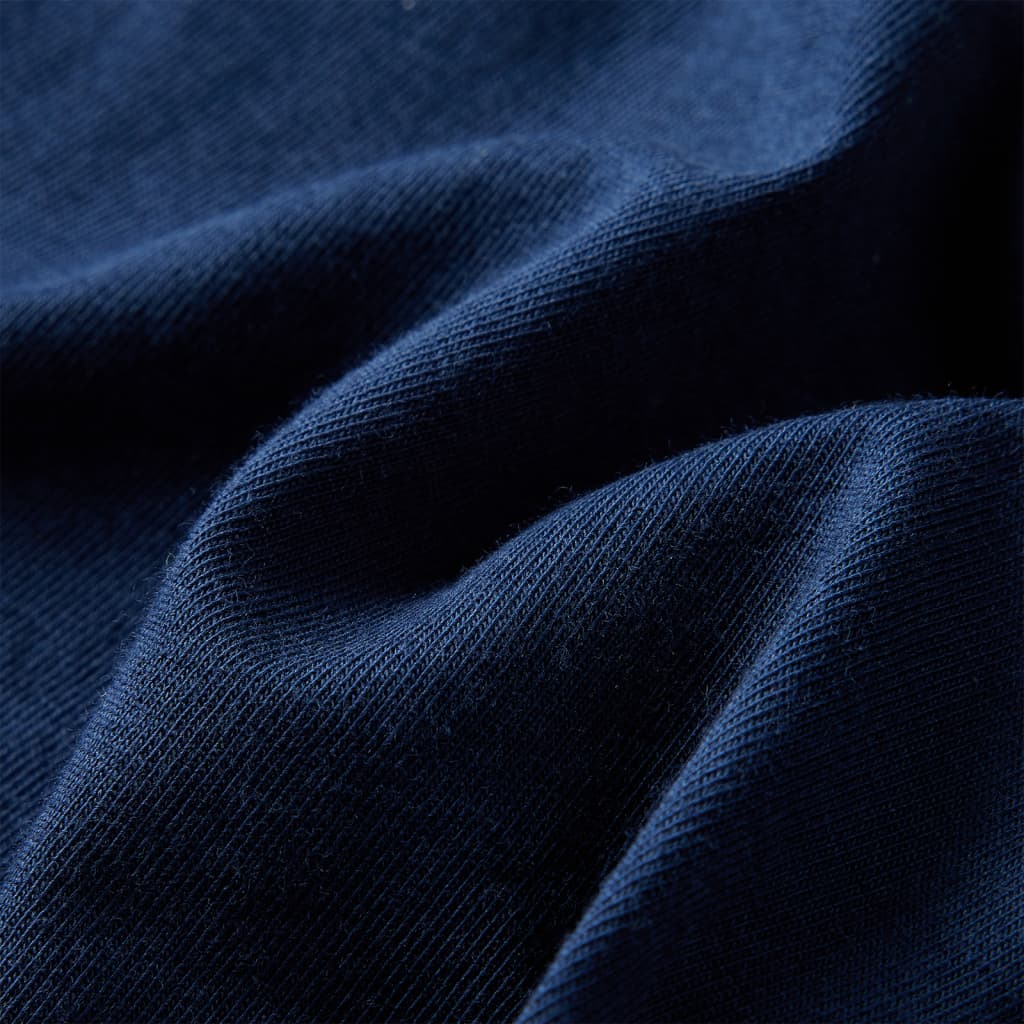 T-shirt manches longues pour enfant taille 92 - bleu marine, 92 (1 5-2 ans) - number 7.