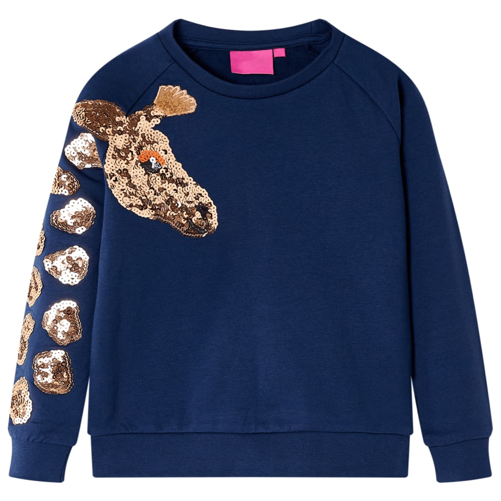 Sweat-shirt pour enfant taille 92 - bleu marine, 92 (1 5-2 ans) - number 1.