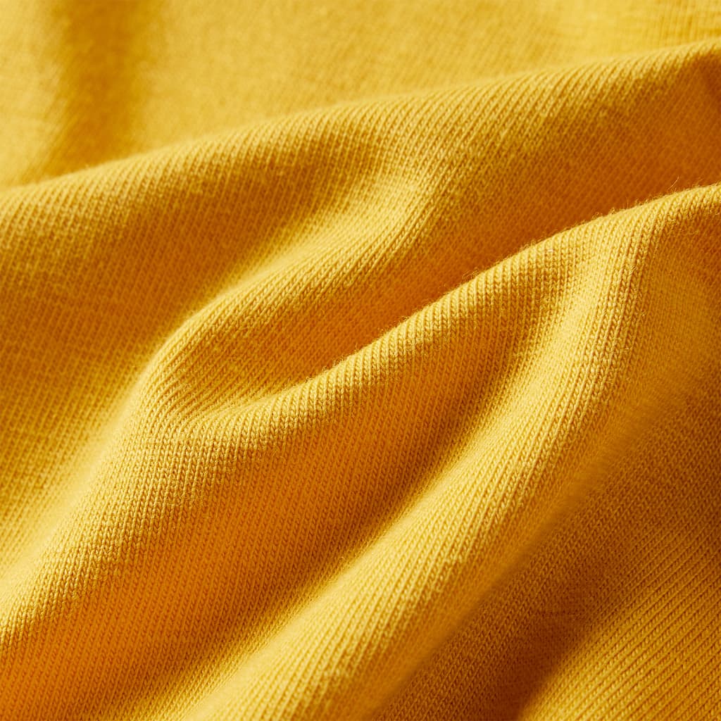 T-shirt manches longues pour enfant taille 92 jaune ocre - ocre, 92 (1 5-2 ans) - number 7.