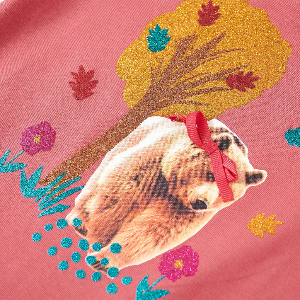 T-shirt à manches longues pour enfant taille 92 vieux rose - rose clair, 92 (1 5-2 ans) - number 4.