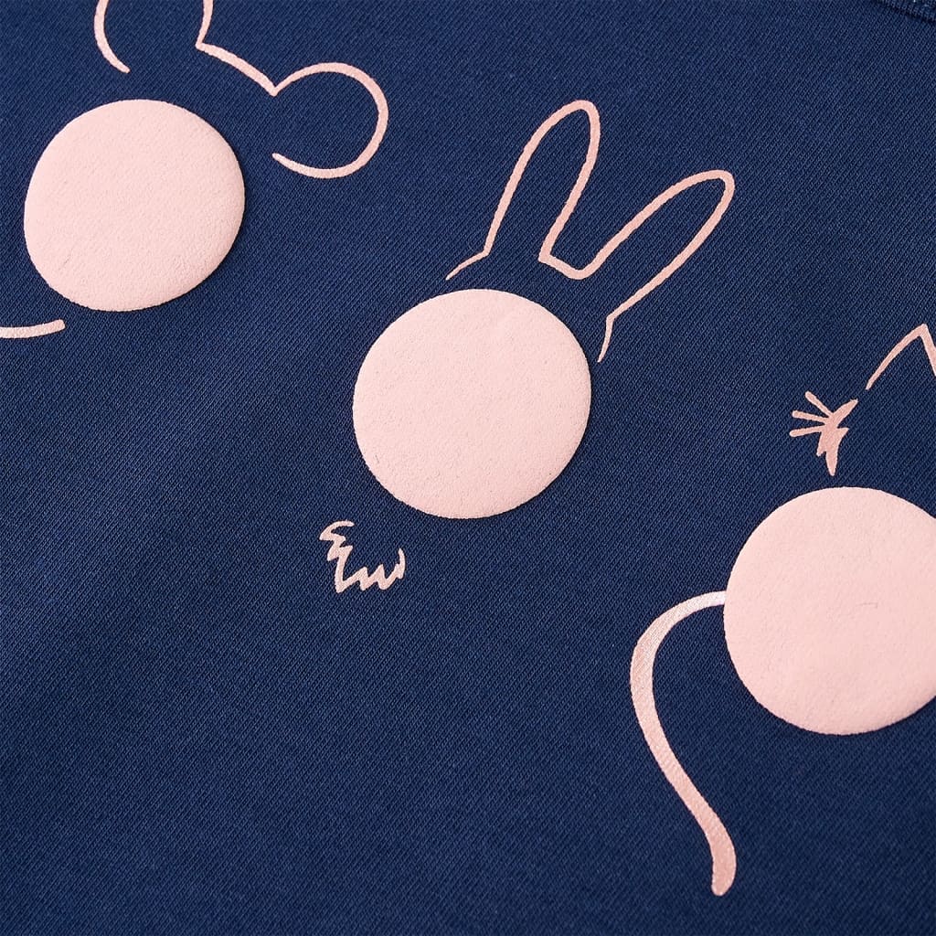 T-shirt manches longues pour enfant taille 92 - bleu marine, 92 (1 5-2 ans) - number 5.