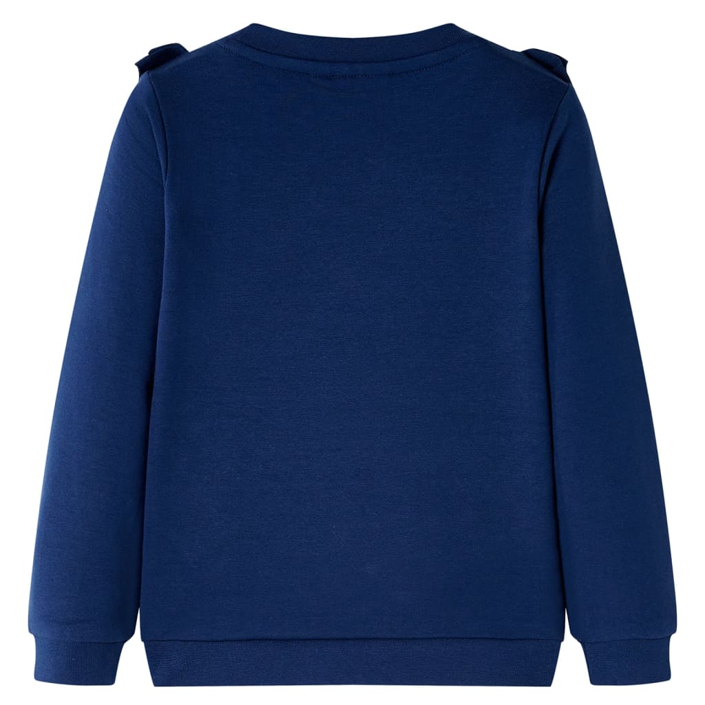 Sweat-shirt pour enfant taille 92 - bleu marine, 92 (1 5-2 ans) - number 2.