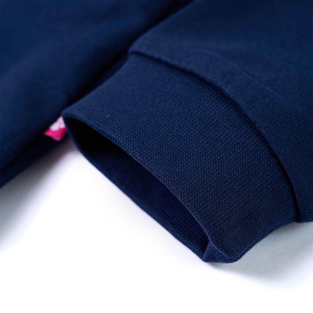 Sweat-shirt pour enfant taille 92 - bleu marine, 92 (1 5-2 ans) - number 6.