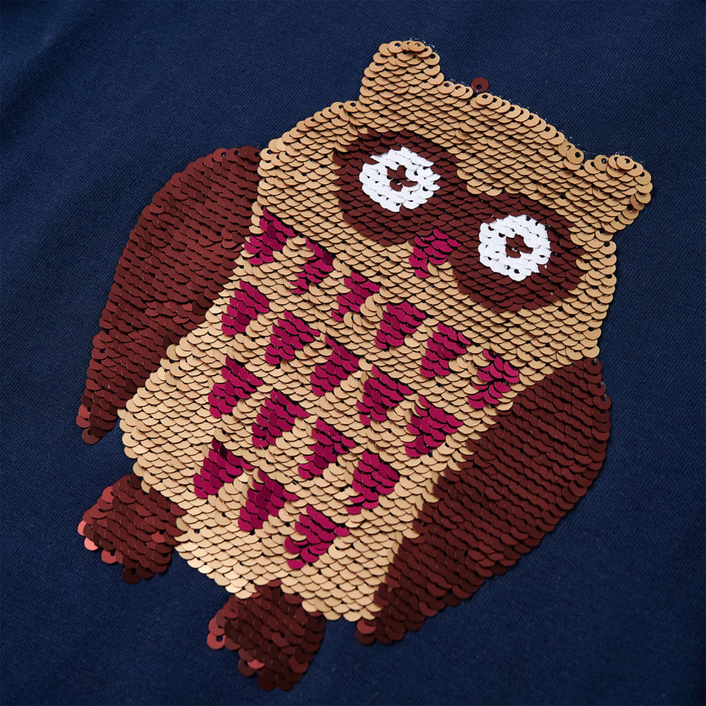 T-shirt manches longues pour enfant taille 92 - bleu marine, 92 (1 5-2 ans) - number 4.