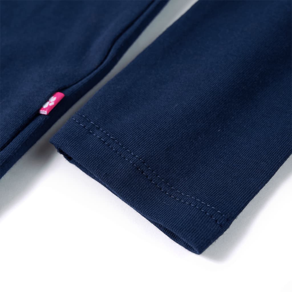 T-shirt manches longues pour enfant taille 92 - bleu marine, 92 (1 5-2 ans) - number 5.