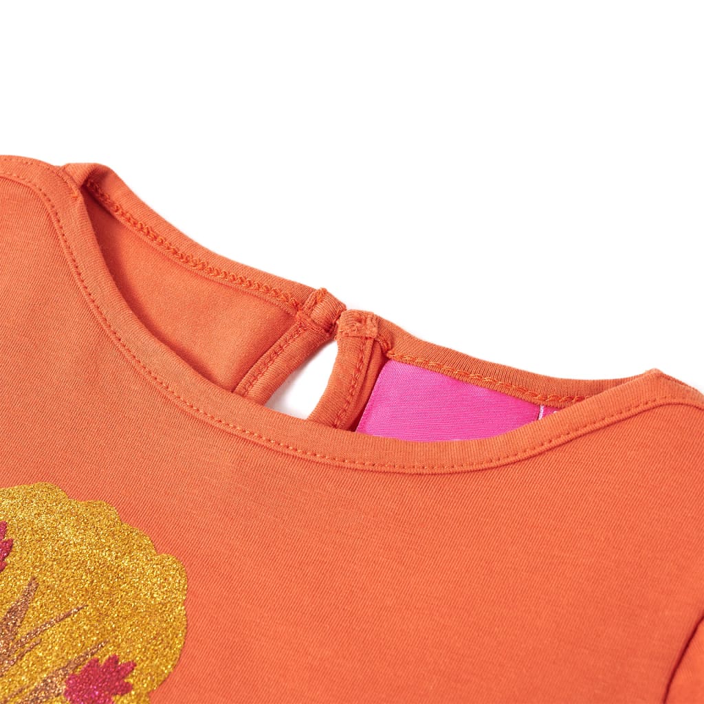 T-shirt à manches longues pour enfant taille 92 cm - orange, 92 (1 5-2 ans) - number 3.