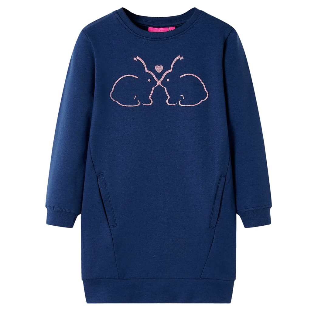 Sweat pour enfant taille 116 bleu marine - 116 (5-6 ans) - number 1.