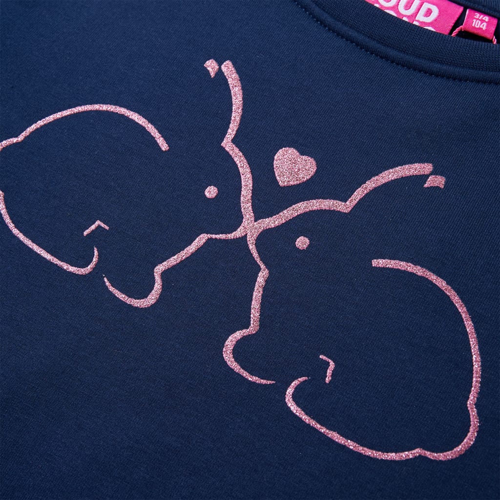 Sweat pour enfant taille 116 bleu marine - 116 (5-6 ans) - number 4.