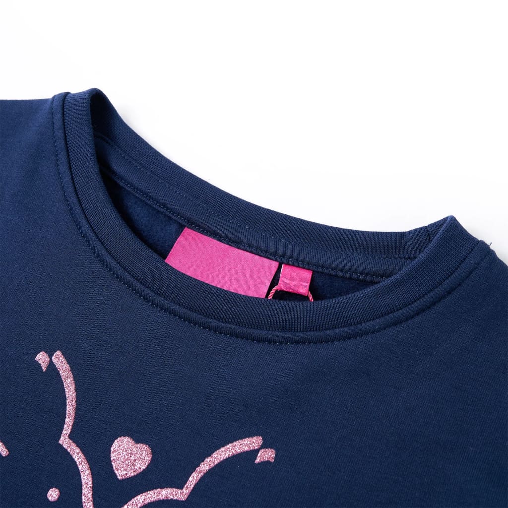 Sweat pour enfant taille 116 bleu marine - 116 (5-6 ans) - number 3.