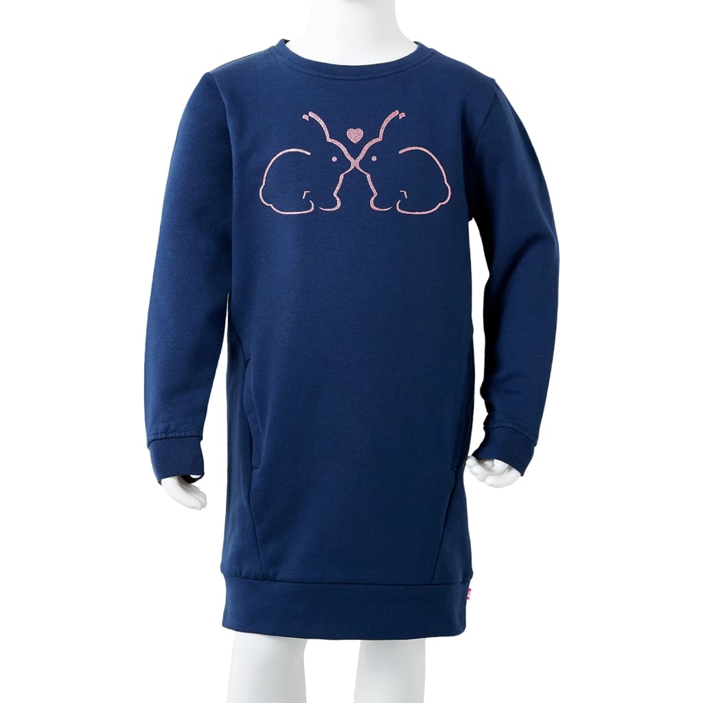 Sweat pour enfant taille 116 bleu marine - 116 (5-6 ans) - number 8.