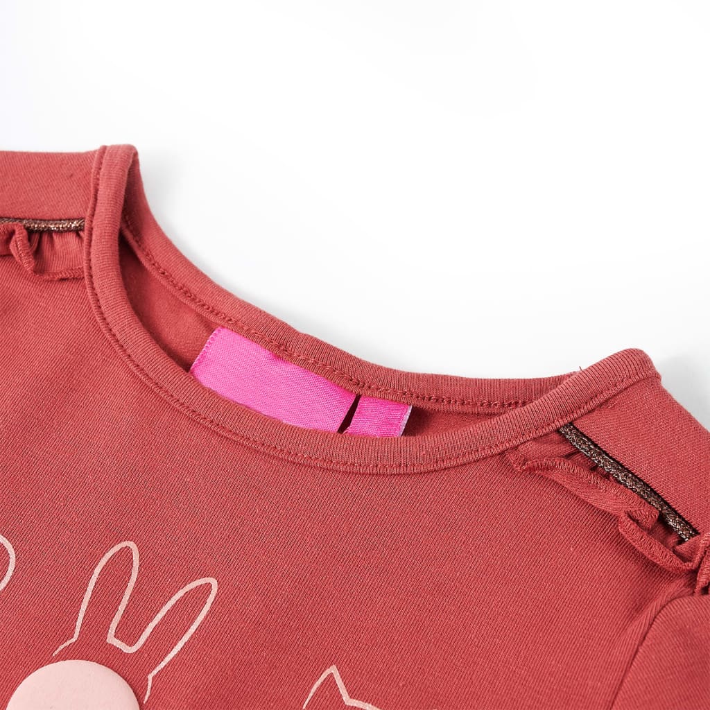T-shirt à manches longues pour enfant taille 92 rouge - rose, 92 (1 5-2 ans) - number 3.