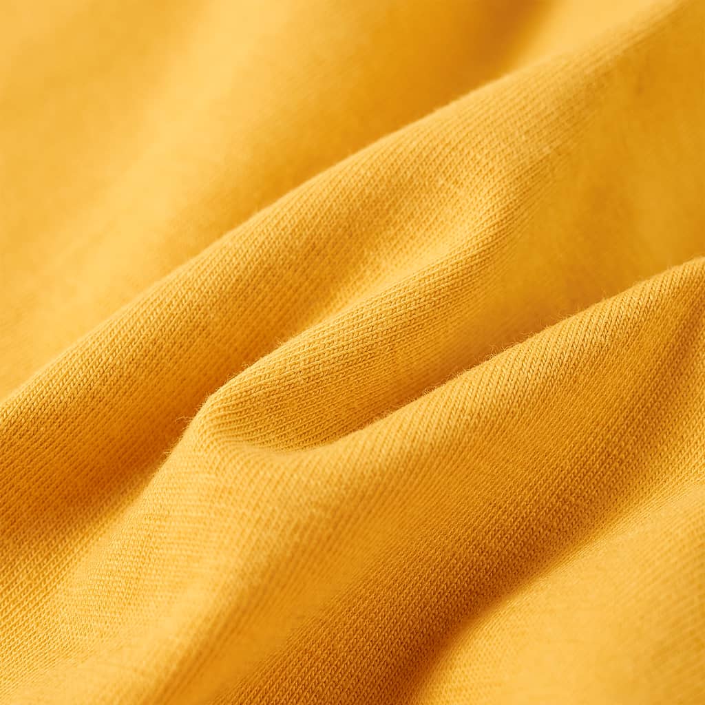 T-shirt manches longues pour enfant taille 92 jaune ocre - ocre, 92 (1 5-2 ans) - number 7.
