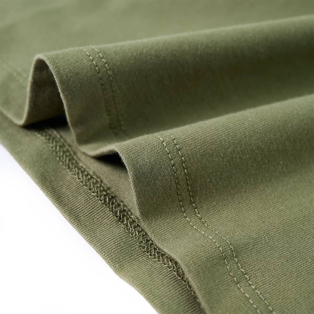 T-shirt à manches longues pour enfant taille 92 - kaki, 92 (1 5-2 ans) - number 6.