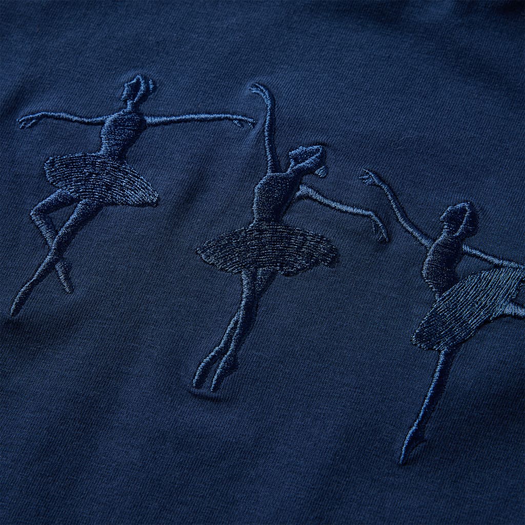 T-shirt manches longues pour enfant taille 92 - bleu marine, 92 (1 5-2 ans) - number 4.