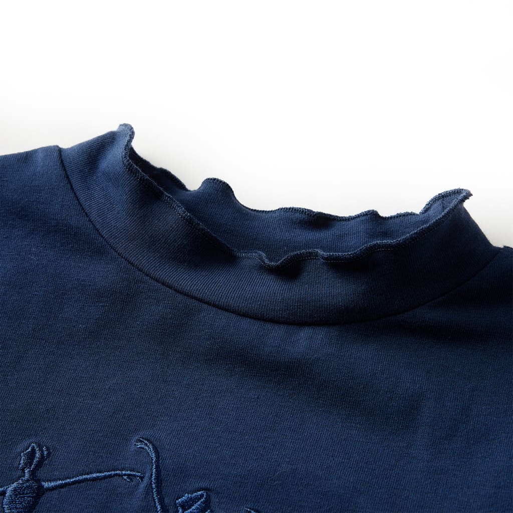T-shirt manches longues pour enfant taille 92 - bleu marine, 92 (1 5-2 ans) - number 3.
