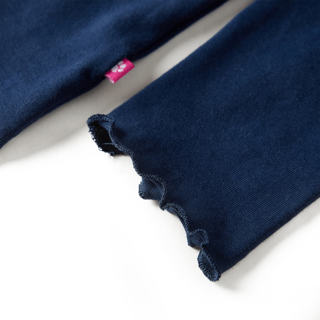 T-shirt manches longues pour enfant taille 92 - bleu marine, 92 (1 5-2 ans) - number 5.