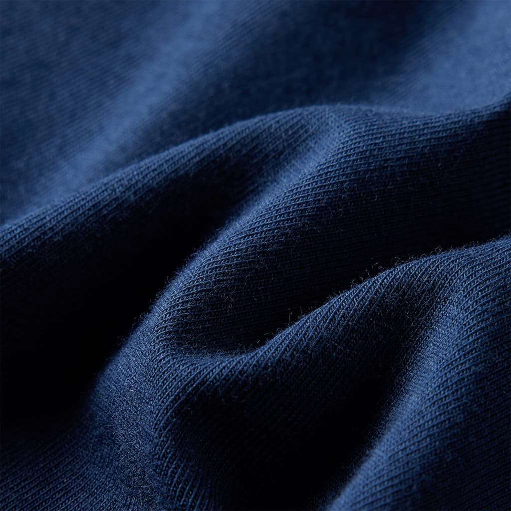 T-shirt manches longues pour enfant taille 92 - bleu marine, 92 (1 5-2 ans) - number 7.