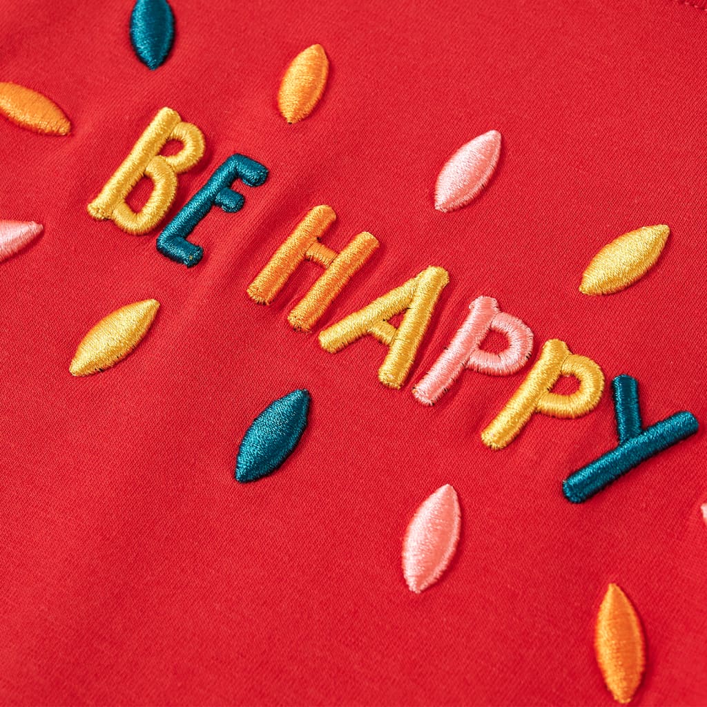 T-shirt à manches longues pour enfant taille 92 - rouge, 92 (1 5-2 ans) - number 4.