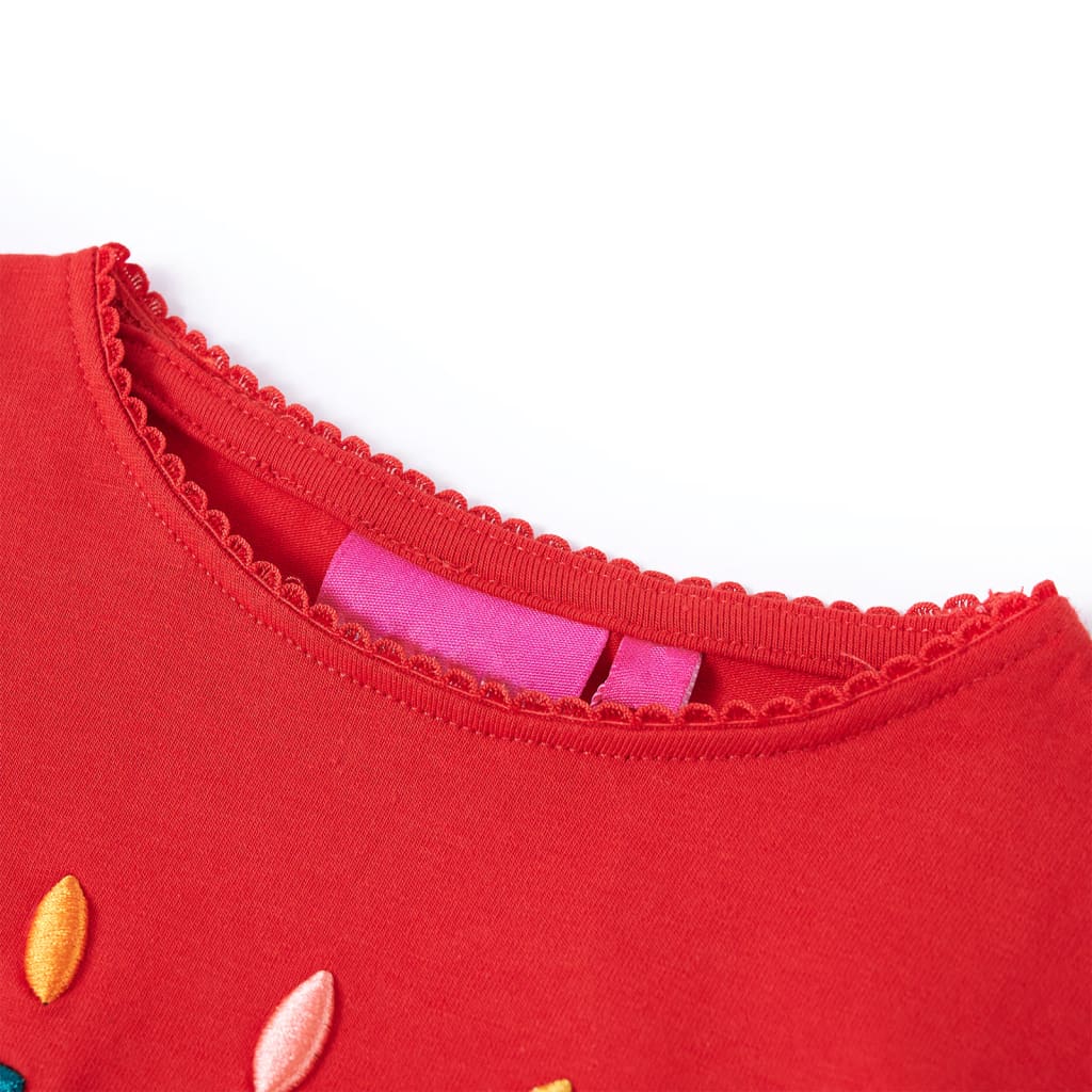 T-shirt à manches longues pour enfant taille 92 - rouge, 92 (1 5-2 ans) - number 3.