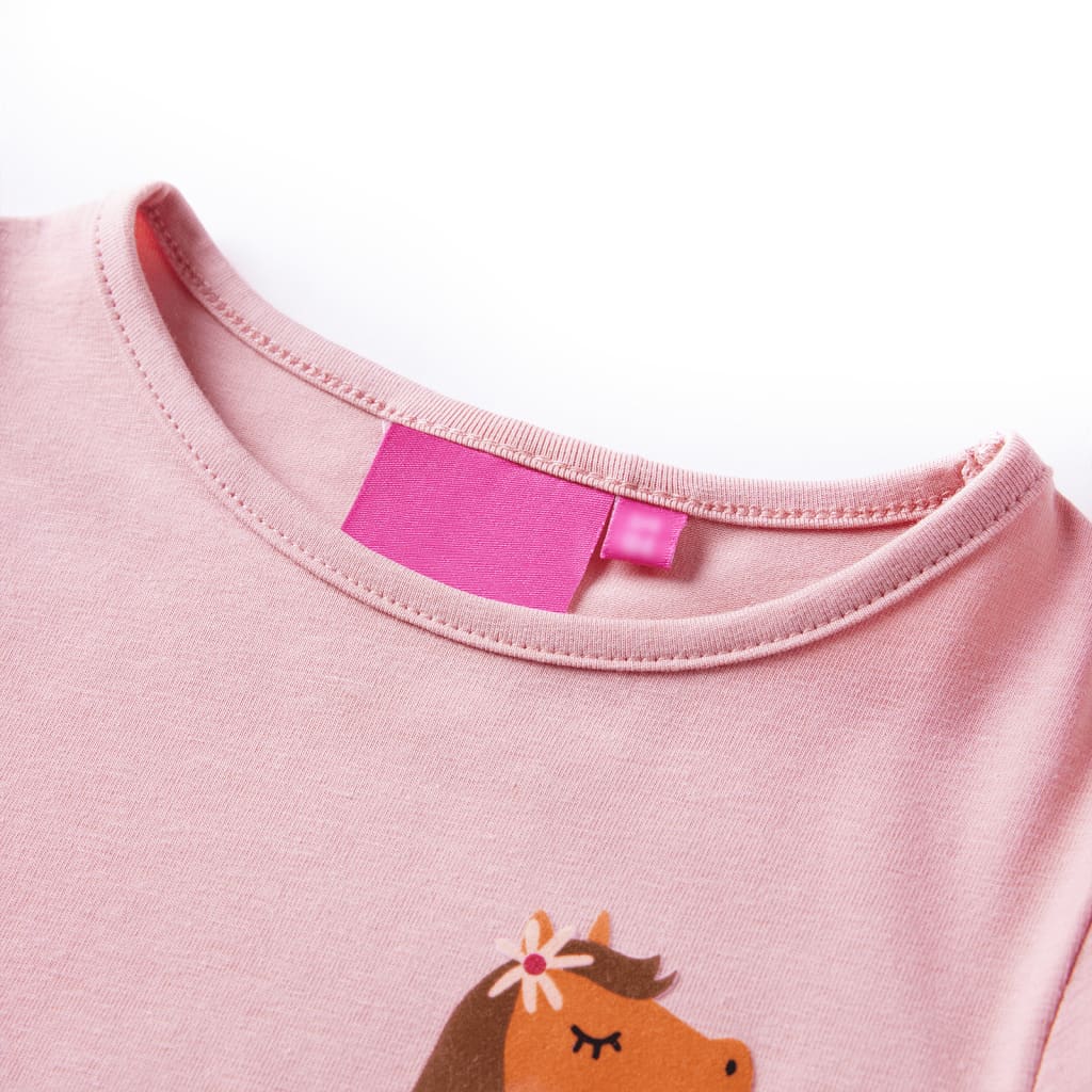 T-shirt à manches longues pour enfant taille 92 rose - rose clair, 92 (1 5-2 ans) - number 3.