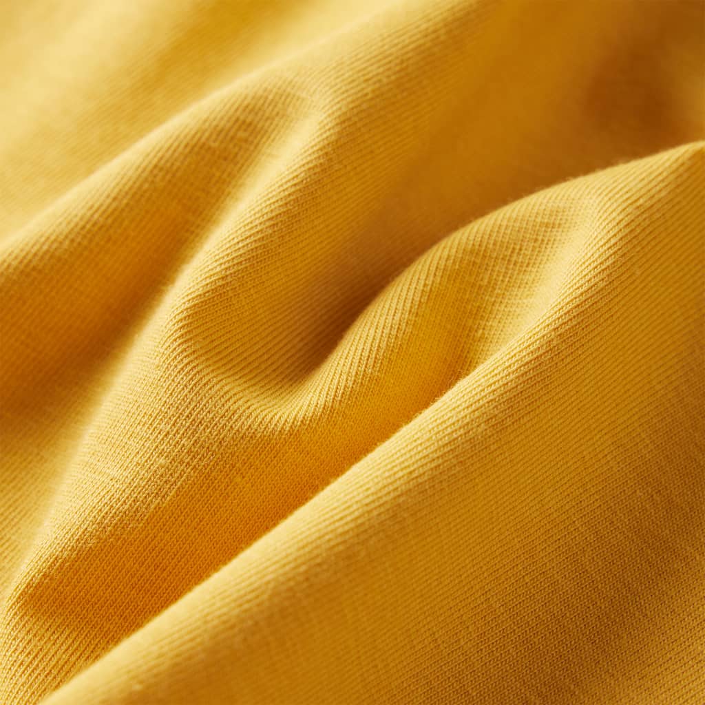 T-shirt manches longues pour enfant taille 92 jaune ocre - ocre, 92 (1 5-2 ans) - number 7.