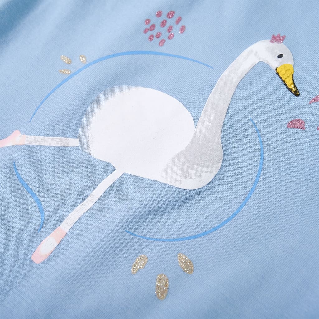 T-shirt à manches longues pour enfants taille 92 - bleu clair, 92 (1 5-2 ans) - number 5.