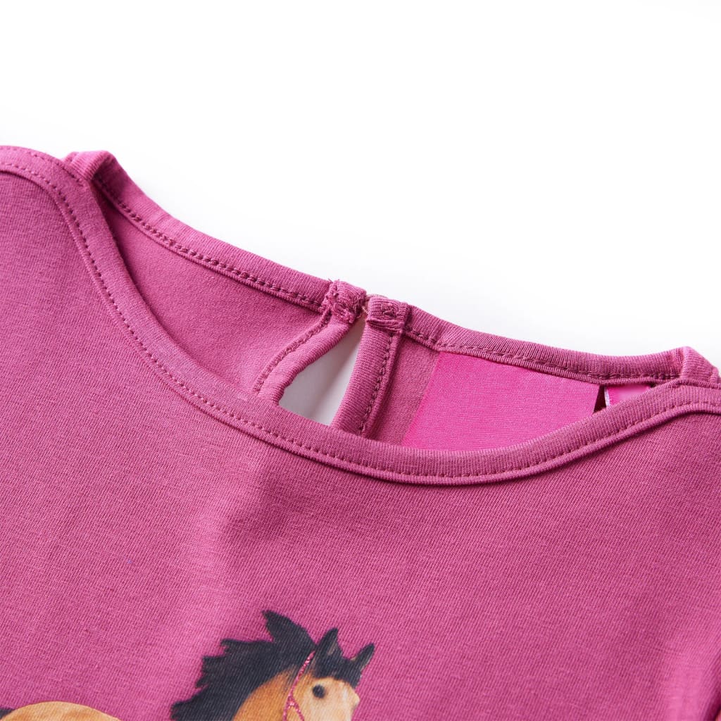 T-shirt à manches longues pour enfant taille 92 cm - rose, 92 (1 5-2 ans) - number 3.