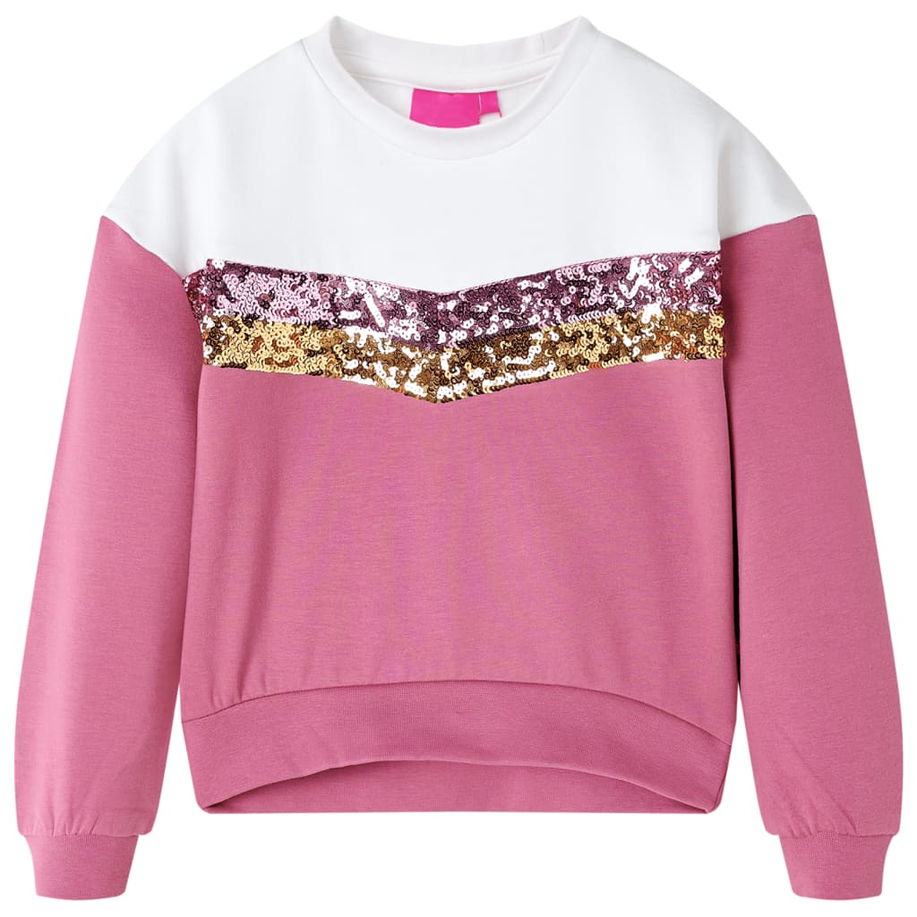 Sweat-shirt pour enfant taille 92 rose - 92 (1 5-2 ans) - number 1.