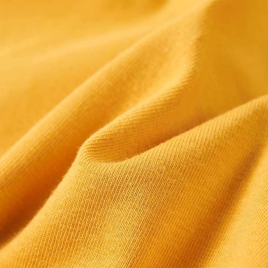 T-shirt manches longues pour enfant taille 92 jaune ocre - ocre, 92 (1 5-2 ans) - number 7.