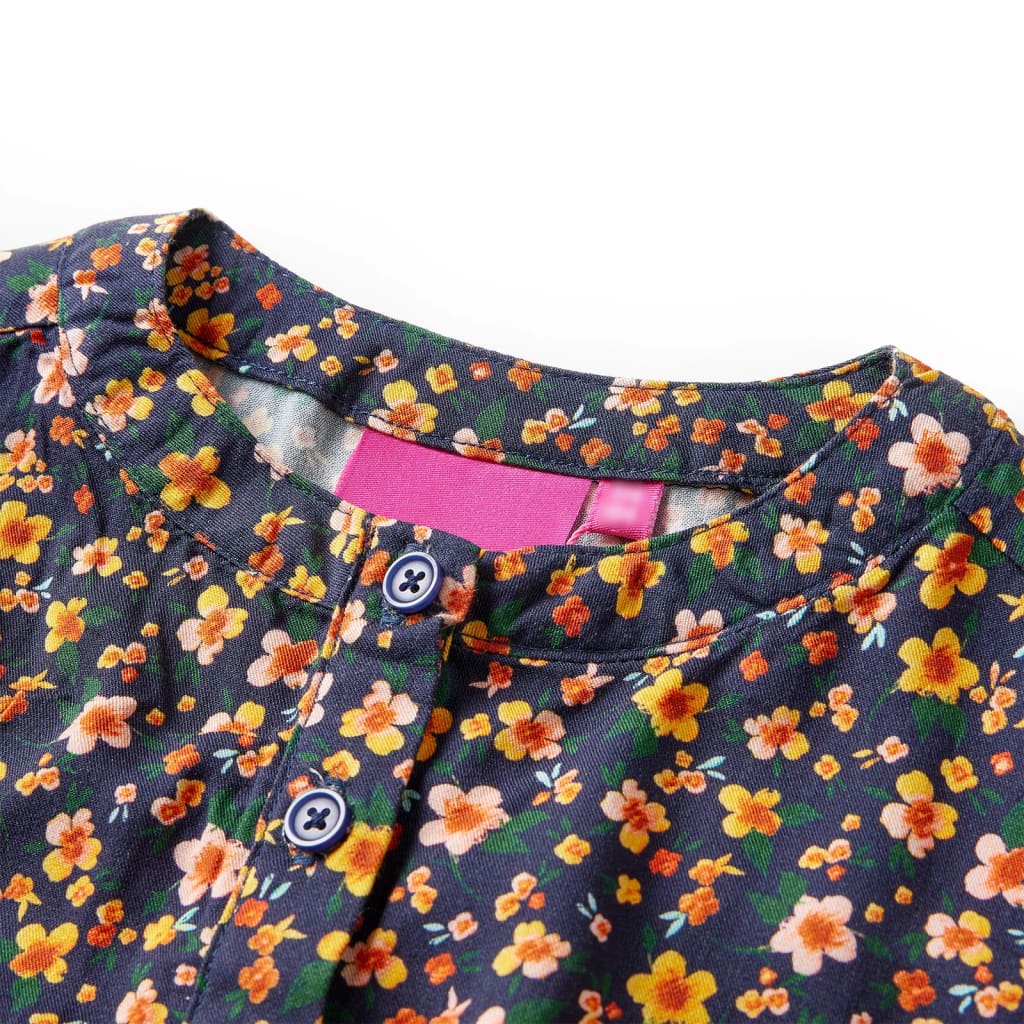 Robe à manches longues pour enfant taille 92 bleu marine - 92 (1 5-2 ans) - number 3.